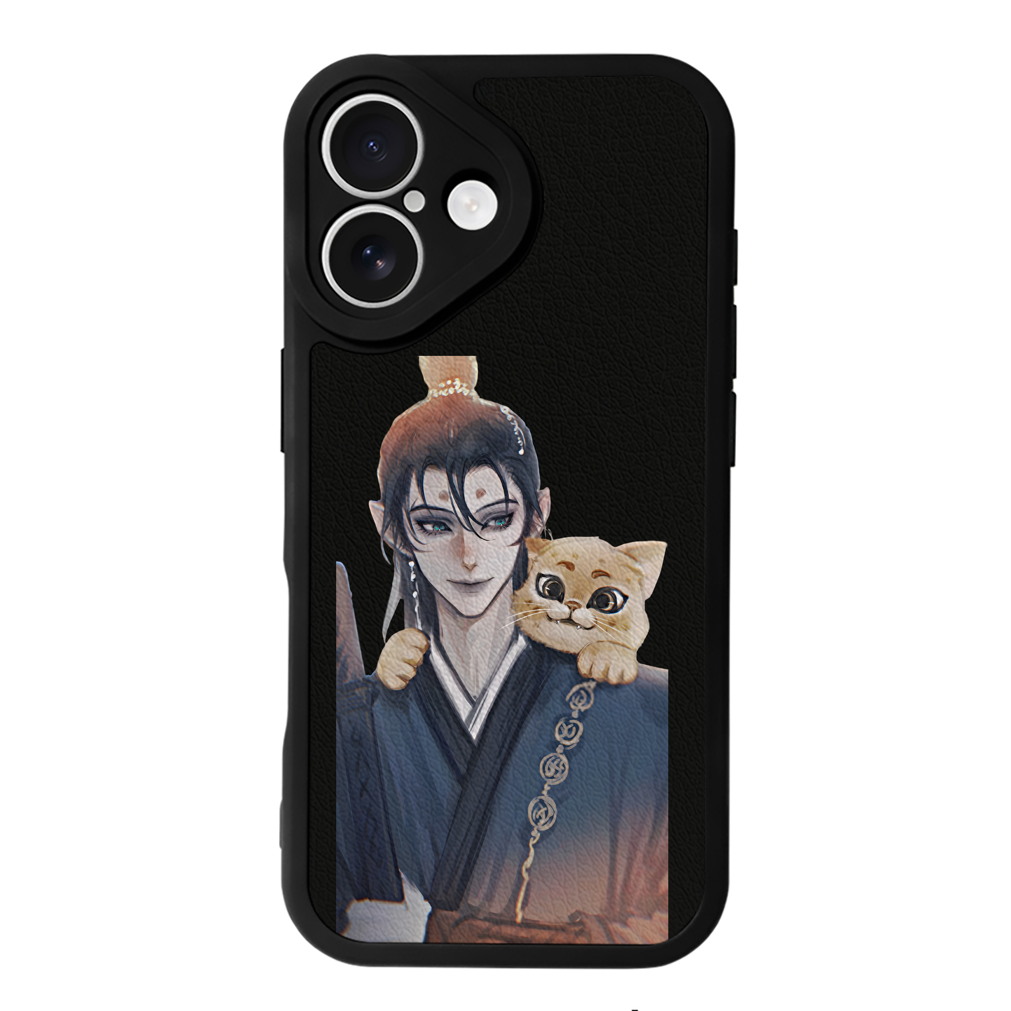（画像用） Ne Zha 2 ナタ 魔童の大暴れ 【iPhone 16シリーズ対応】シリコンスマホケース（レザー調） 材質：シリコン